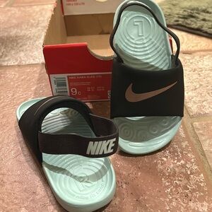 Toddler girl sandals. Size nine, never worn